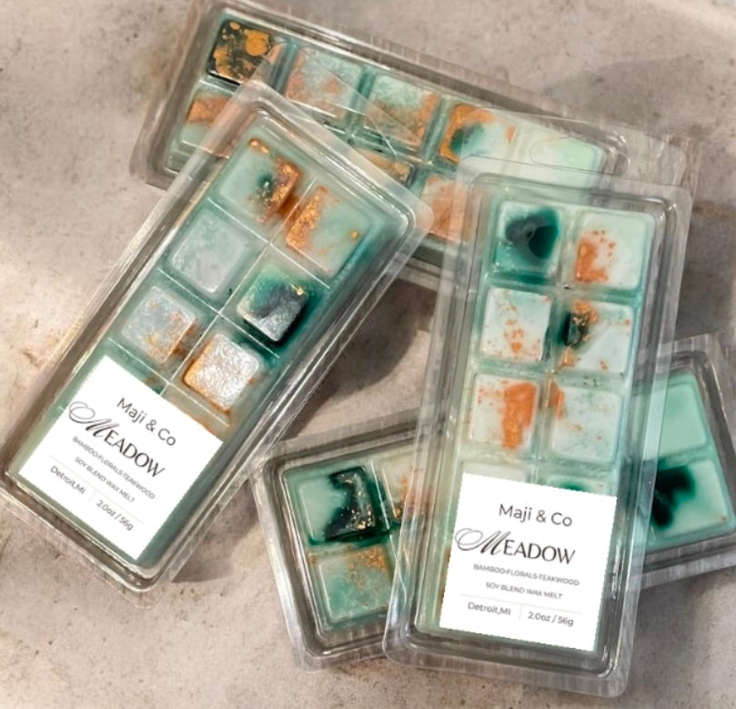 Meadow Wax Melt | Bamboo & Teakwood Soy Blend Wax Melt