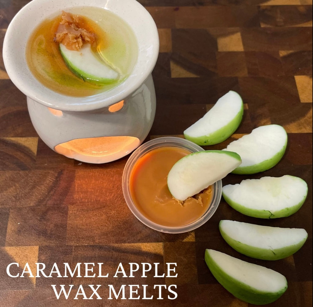 Caramel Apple Wax Melt | Caramel Apple Slices with Creamy Caramel Dip