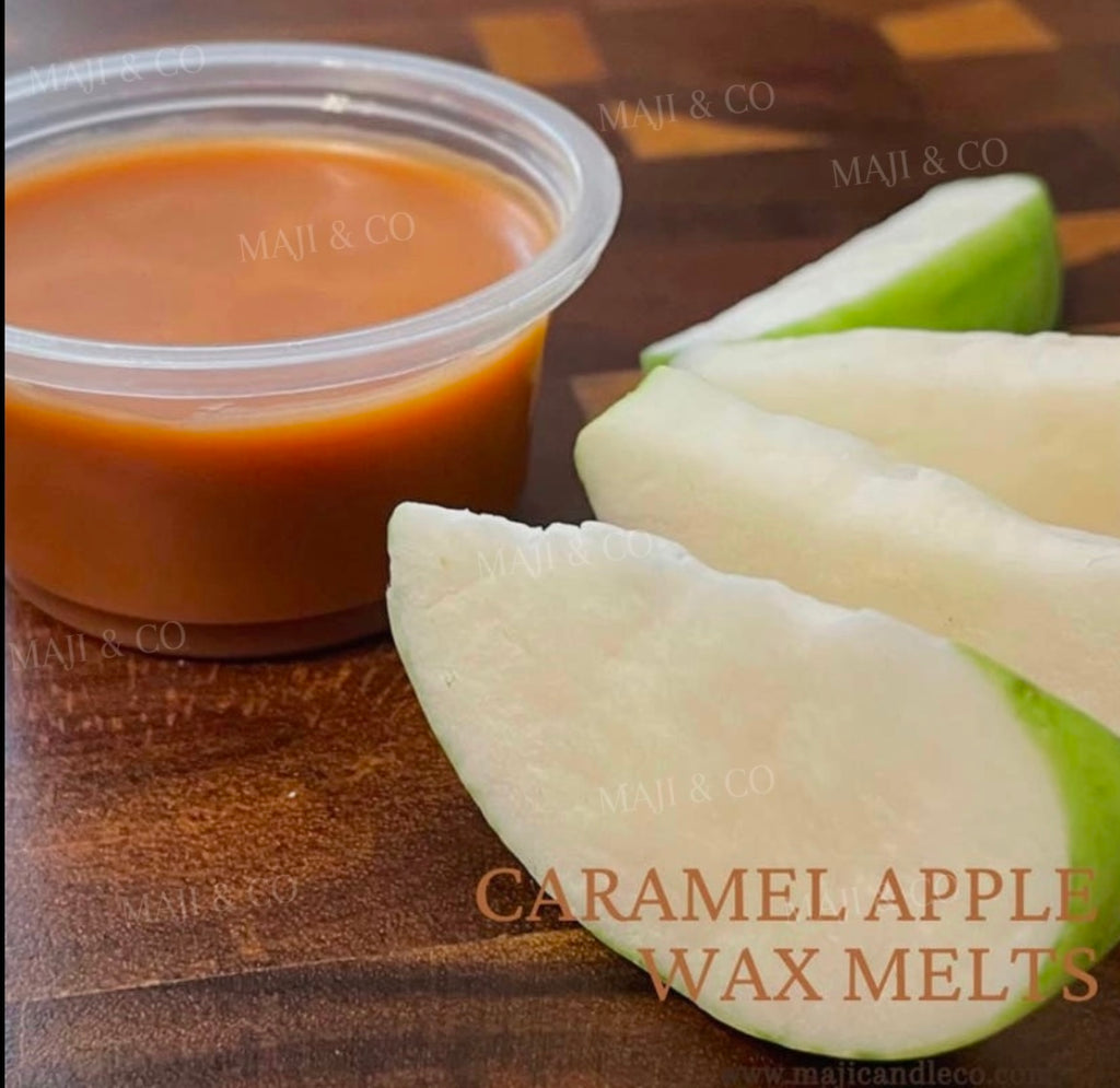 Caramel Apple Wax Melt | Caramel Apple Slices with Creamy Caramel Dip